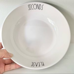 NEW Rae Dunn Seconds Please Large Bowl